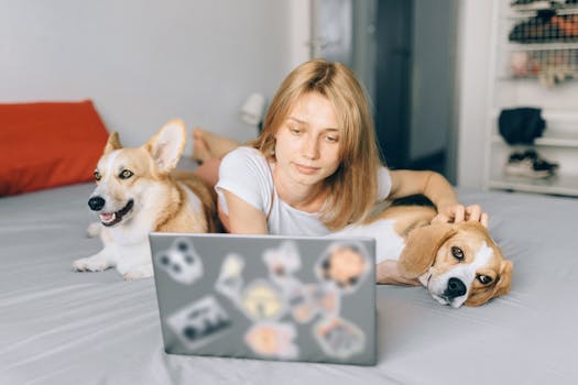 dog working on scent detection
