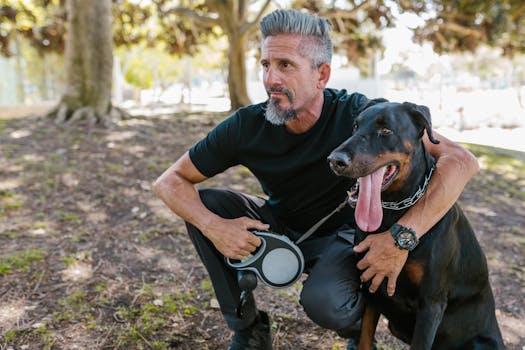 dog training outdoors